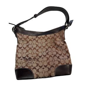 Coach VINTAGE 2000s Big C Hobo Shoulder Bag Monogram Y2K